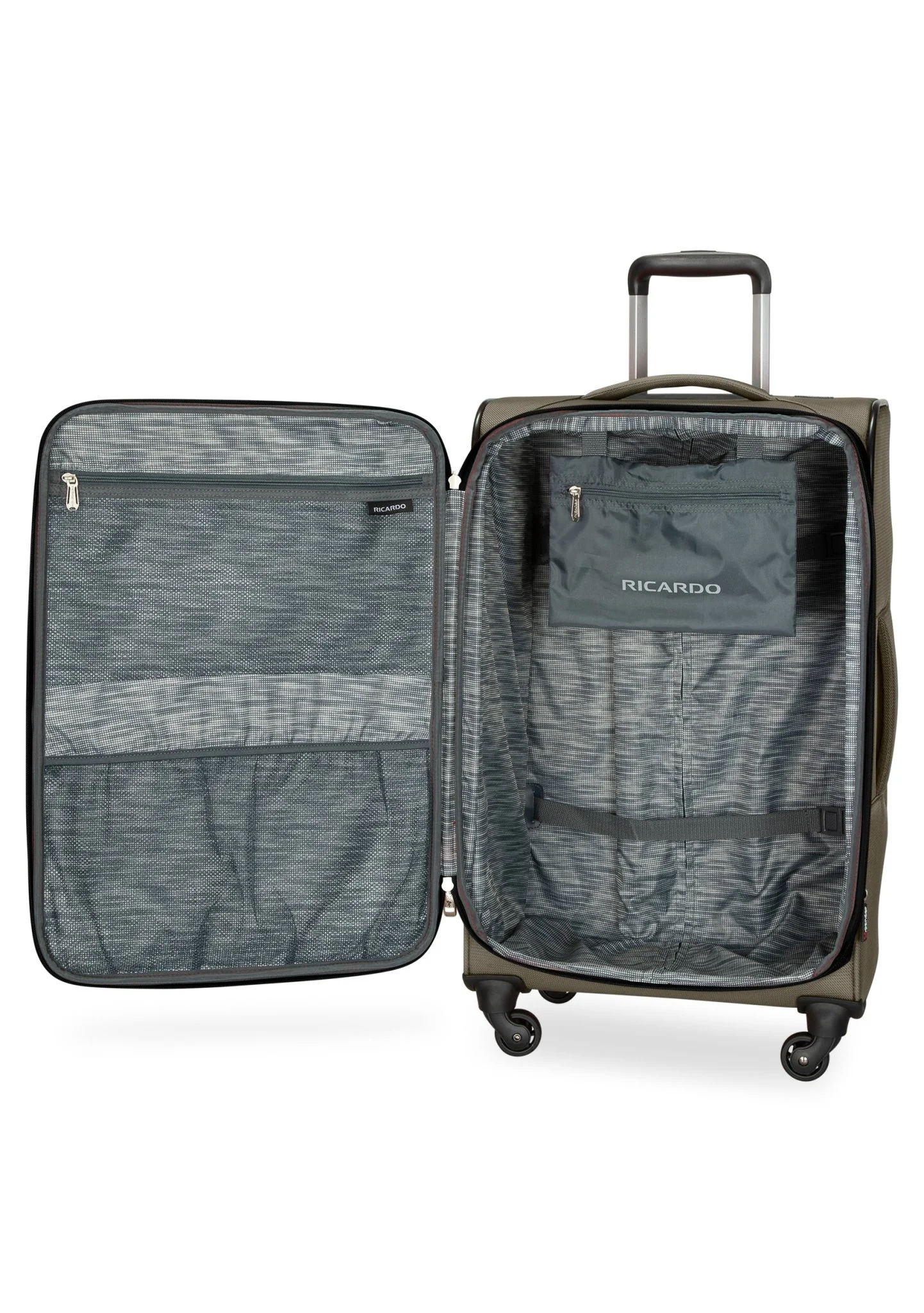 Belvista Softside Expandable Spinner Two-Piece Travel Set, 20" Carry-on & 24" Medium Check-in - Image 3